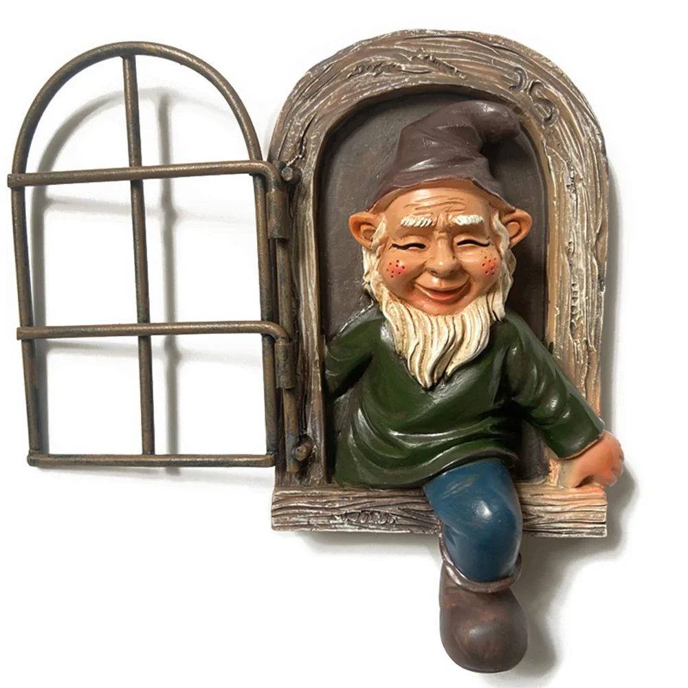 3D Old Man Fairy Naughty Gnome Garden Resin Decorations Statue Ornaments