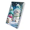 2pcs DIY 5d Diamond Painting Acryl Schmuckschatulle Kit Geschenk für Erwachsene (Schneemann)