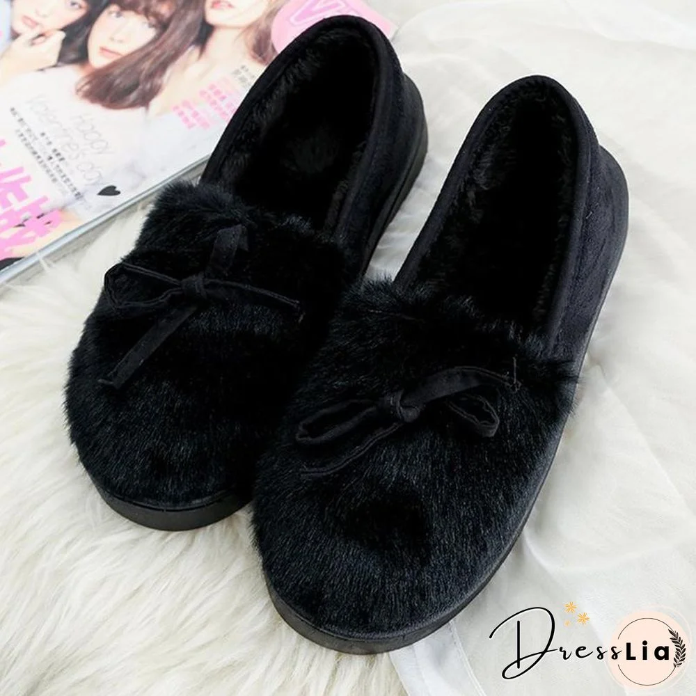 Womens Suede Flat Heel Daily Warm Shoes