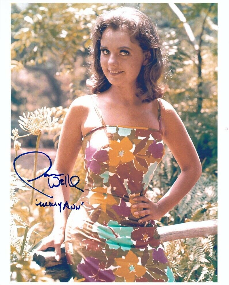 DAWN WELLS signed GILLIGAN'S ISLAND 8x10 w/ coa MARY ANN BEAUTIFUL COLOR CLOSEUP