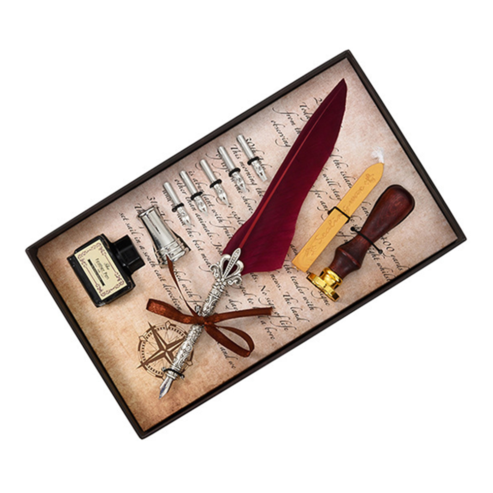 

Fountain Pen Set Calligraphy Feather Writing Dip Pen, 501 Original