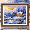 Winter Snow Hut - 11CT Stamped Cross Stitch 60*50cm/23.62*19.69in