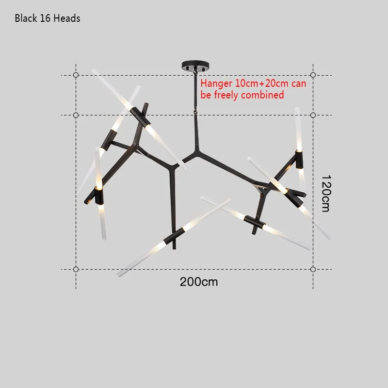 Modern Luxury Iron Glass LED Chandeliers Ceiling Chandelier Indoor Lighting Dining Living Room Kitchen Bedroom Loft Hanging Lamp