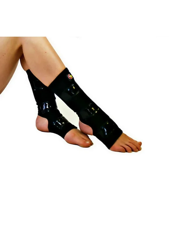 pornhint Pornhint Black Mighty Grip Pole Dancing Ankle Protectors with Tack Strips for Gripping the Pole (1 pair) (X-Small)