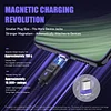 240W magnetic data cable charger cable, 48V 5A magnetic charging cable