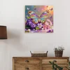 DIY Pearl Painting Butterfly for Home Decor with Frame(25x25cm)