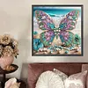 Papillon de plage-peinture diamant en forme sp&eacute;ciale-30*30cm