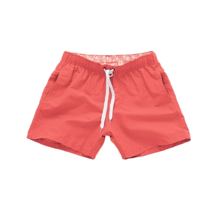 Beach Pants Men's Swimming Shorts Solid Color Three-point Loose Fitness Sports Casual Short Classic Men Clothing Male Swim Wear