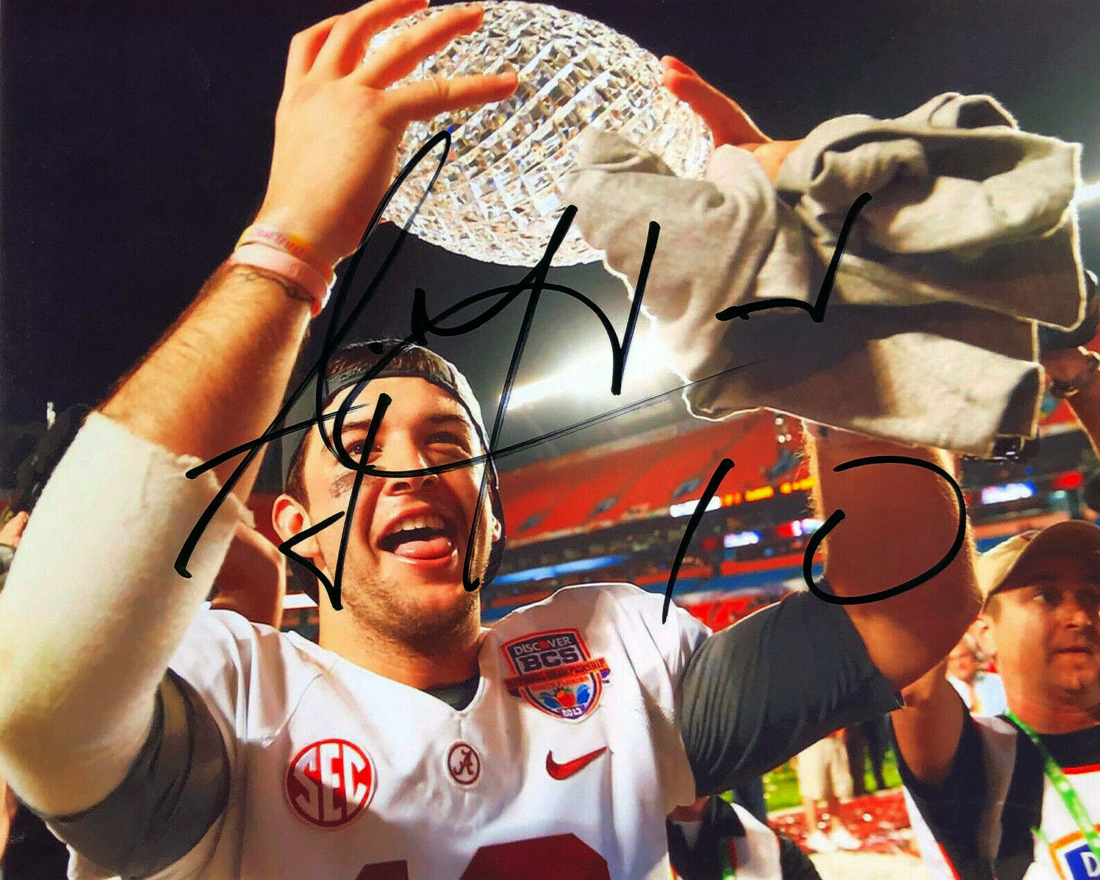 Alabama Crimson Tide AJ MCCARRON Signed 8x10 Autographed Photo Poster painting Reprint