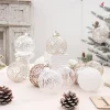 6PCS Christmas Tree 8CM Delicate Hanging Decor Balls