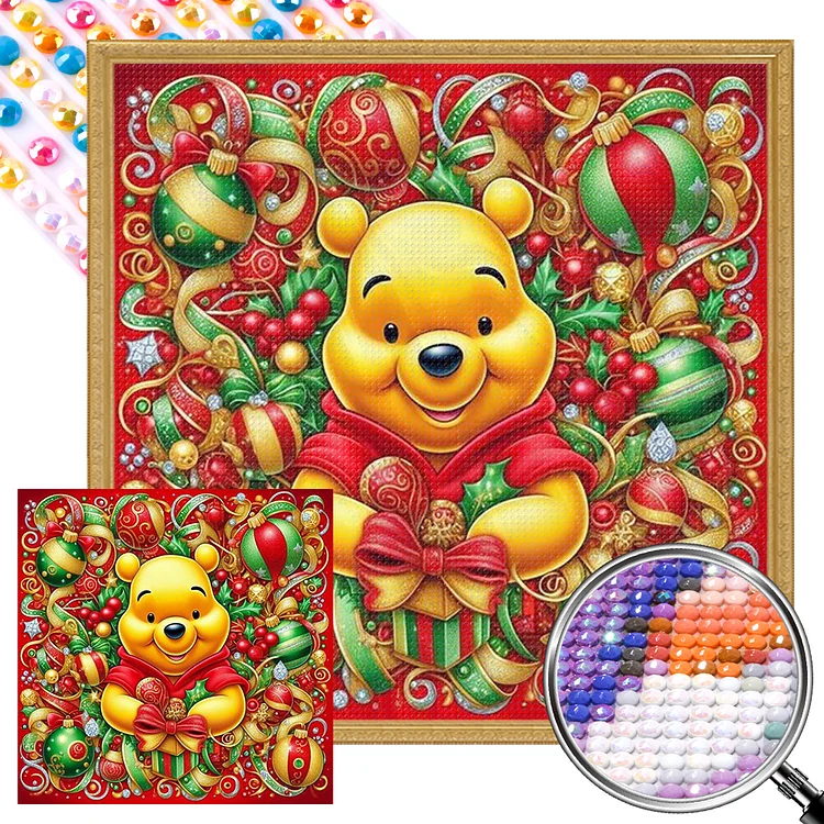 Winnie The Pooh 40*40CM (Canvas) AB Round Drill Diamond Painting gbfke