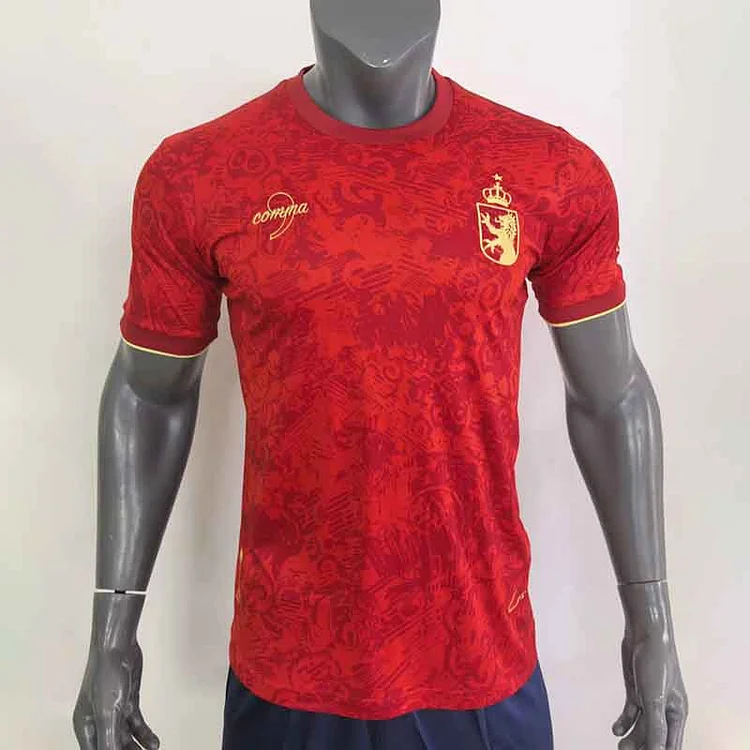 2024 Player Edition Spain Red Special Edition Football Jersey