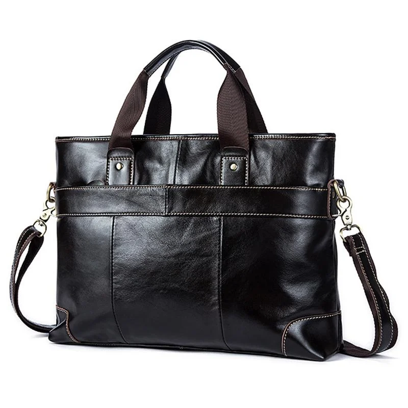 Classic Clean Silhouette Op Grab Handle 14 Inches Padded Compartment Laptop Bag