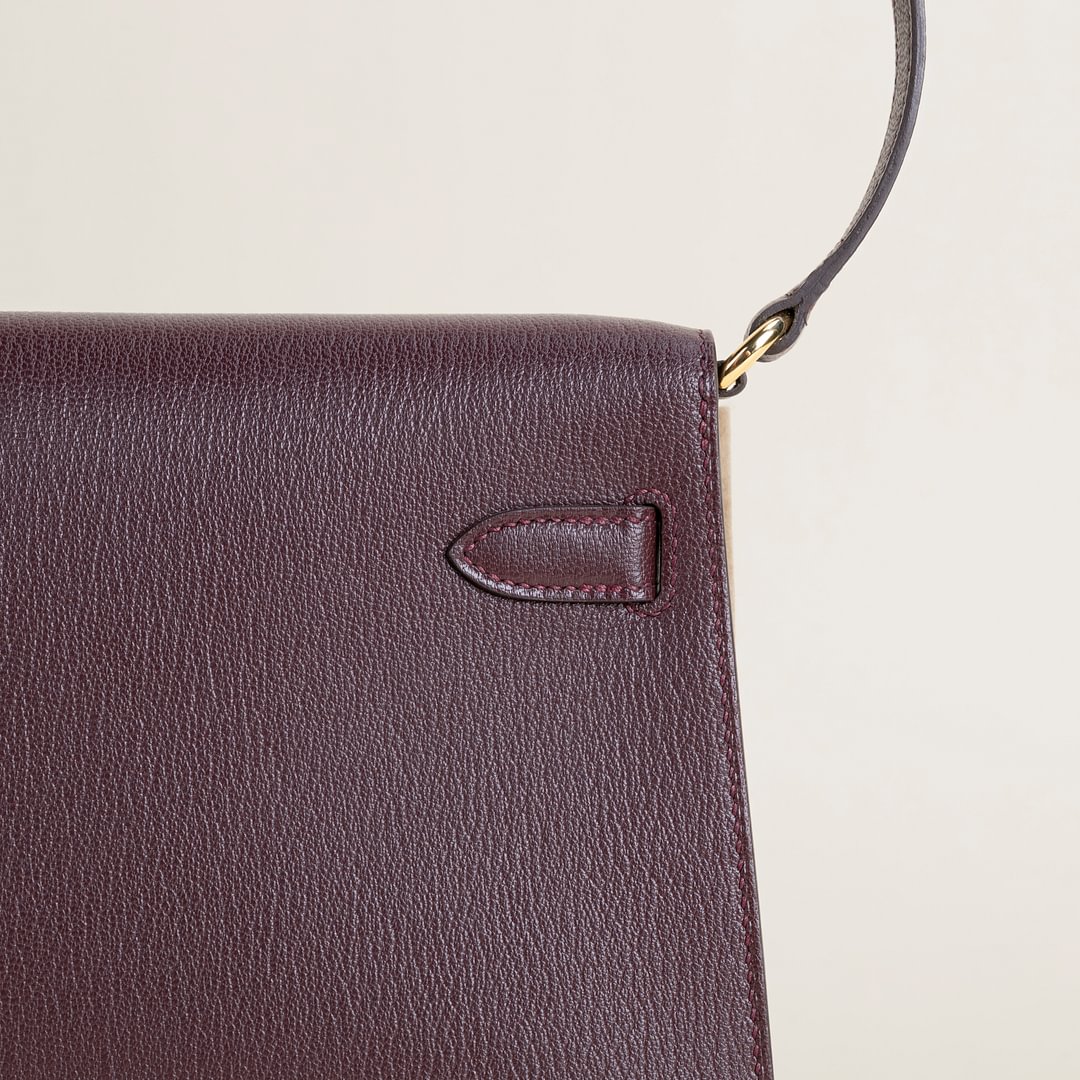 Kelly Elan Chevre 0G Rouge sellier GHW