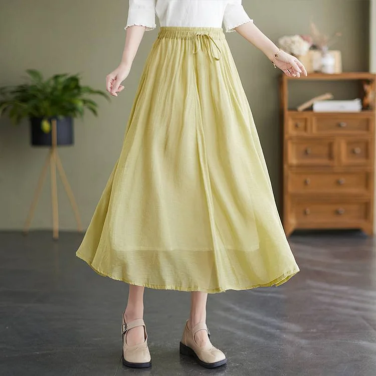Casual Plain Skirts QueenFunky