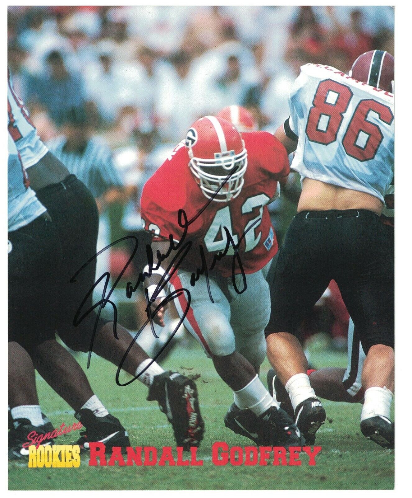 Randall Godfrey Signed Autographed 8x10 Photo Poster painting Signature Rookies Georgia Bulldogs