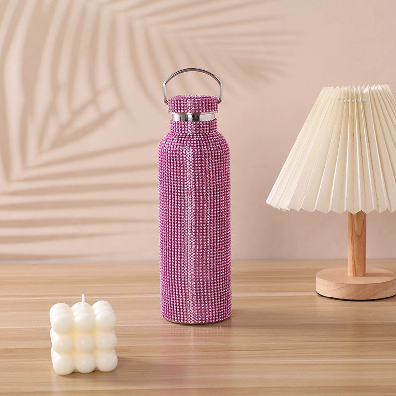 Casual Solid Color Stainless Steel Water Bottles 1 Piece