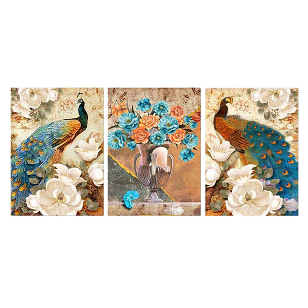 

Peacock - 11CT Stamped Cross Stitch - 119*58CM (Big Size), 501 Original