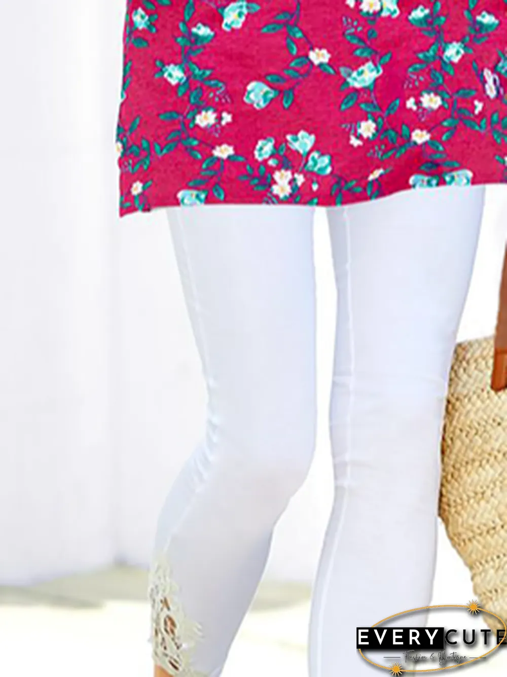 Plus size Lace Casual Leggings