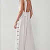 Empire Wide Leg Solid Color Jumpsuit