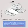 Screw in Ceiling Fan with Light with 3 Adjustable Color Modes Drone Inspired Led Ceiling Fan Light with Extension Rod & Remote Control for Bedroom Living Room Office