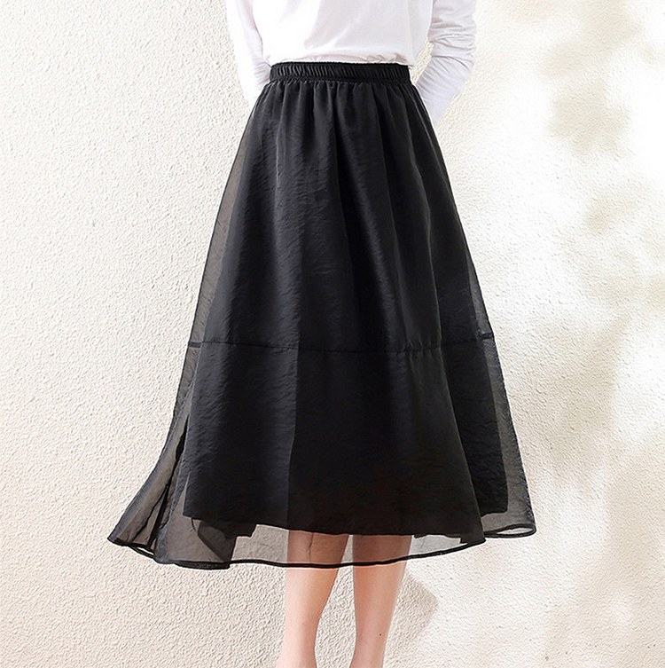 A-Line Casual Skirts QueenFunky