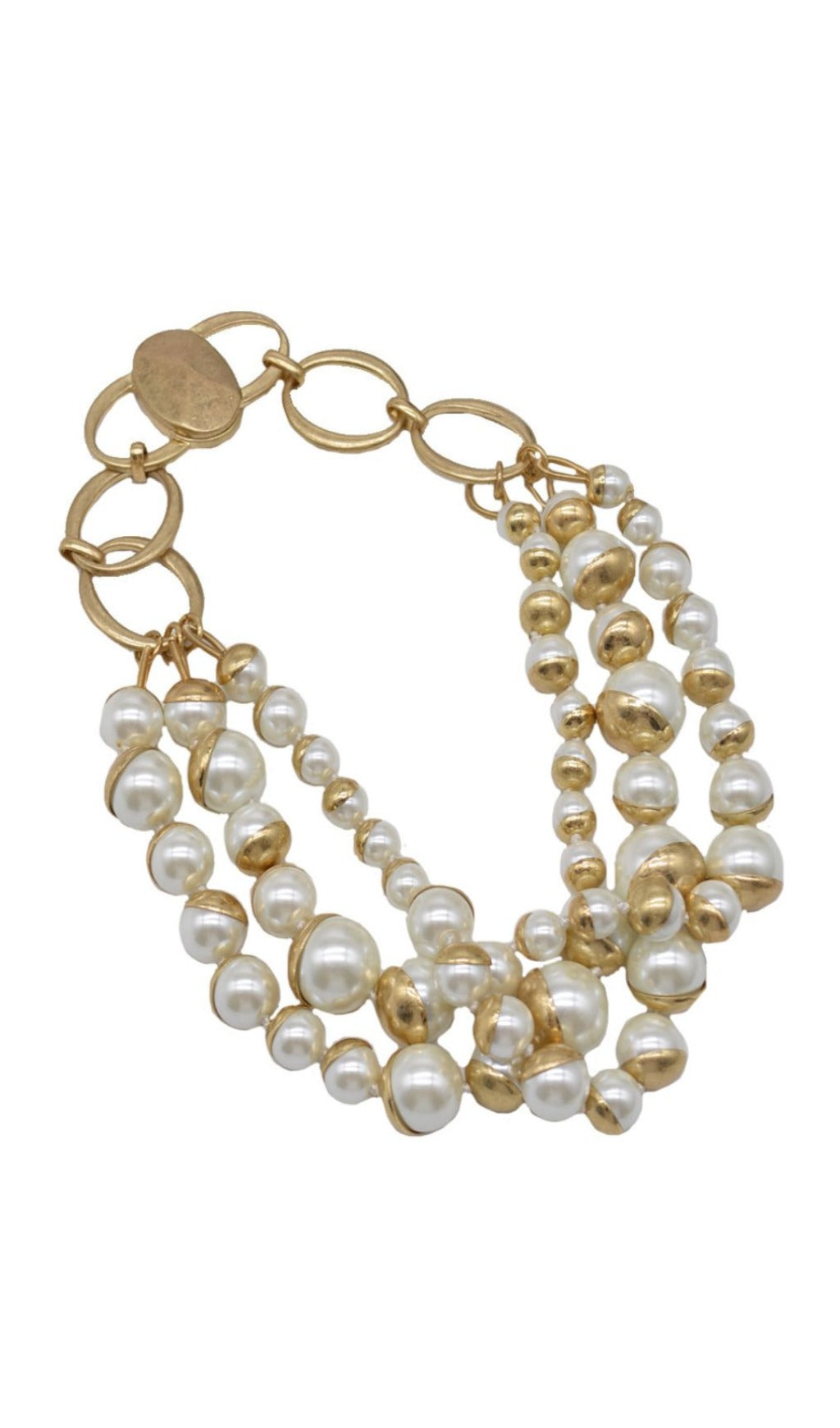 Layered Pearl Necklace Miss Lee Label