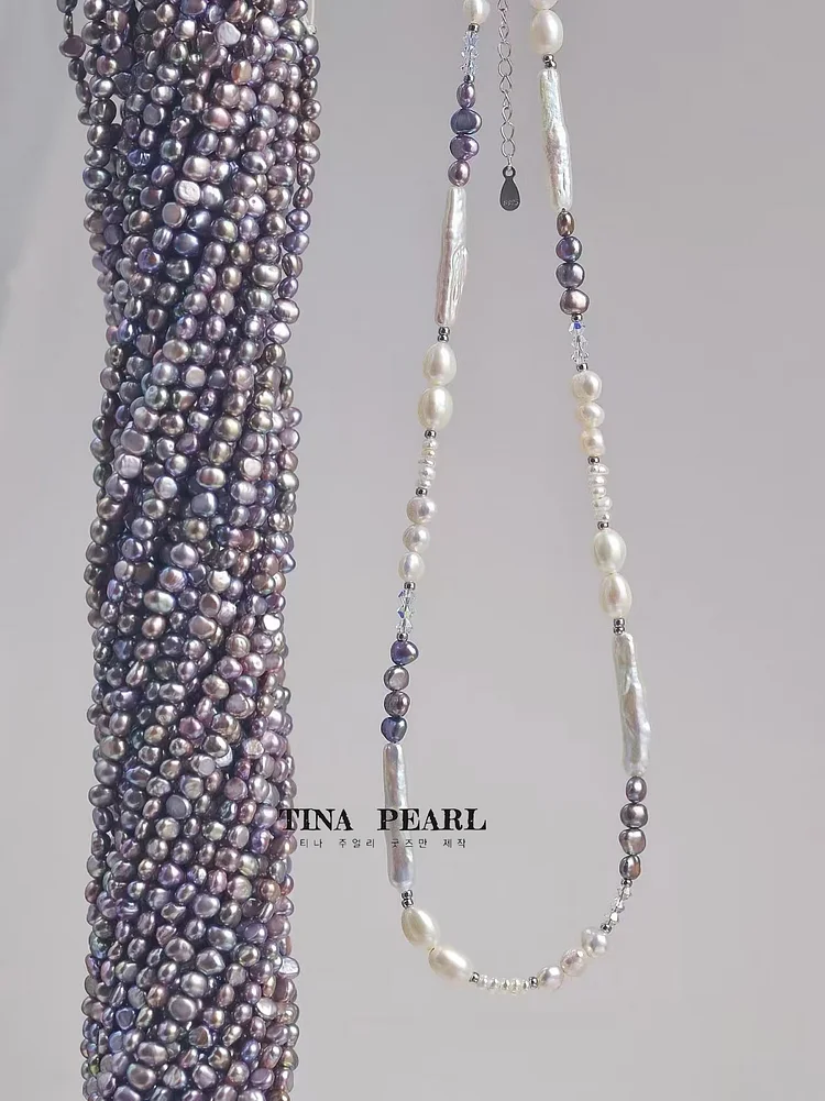 2024 TINA Jewelry Fresh water pearl Baroque heart necklace