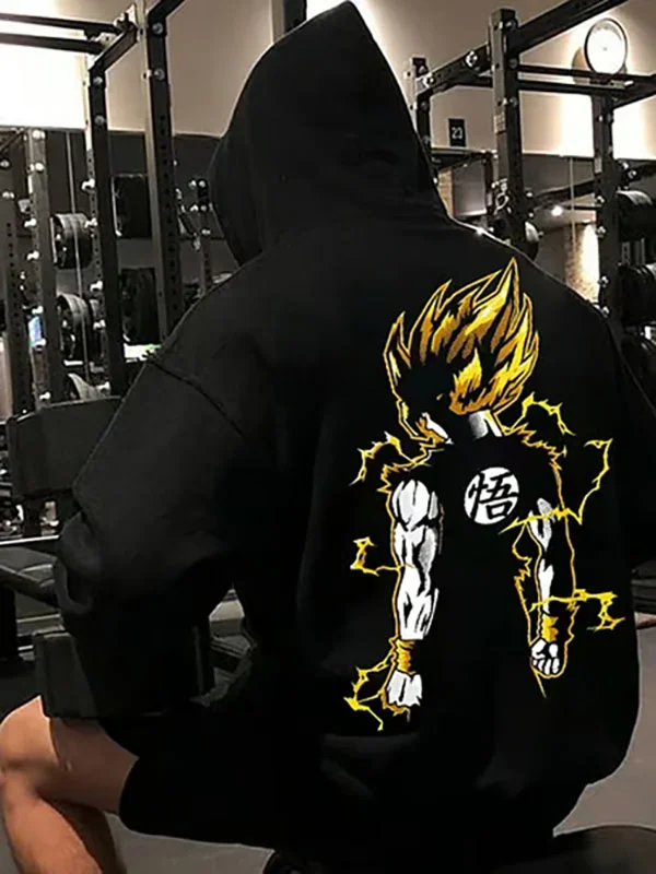 Men's Casual Dragon Ball Super Saiyan 1 Goku Hoodie