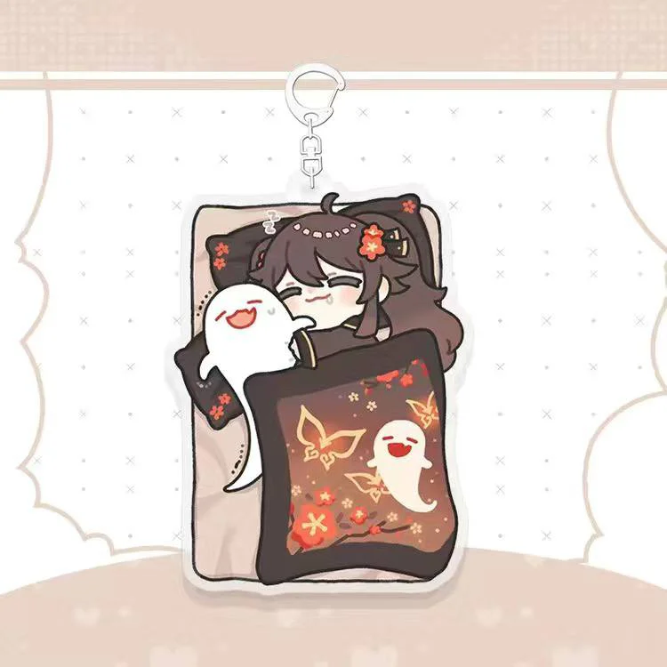 Genshin Toys Acrylic Genshin Characters Sleepy Keychain