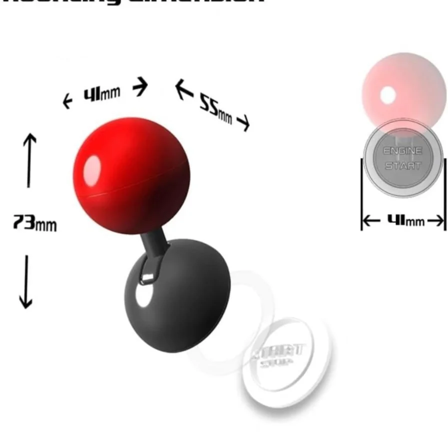 Car One-Touch Start Button Rocker Car Engine Start Stop Button Joystick