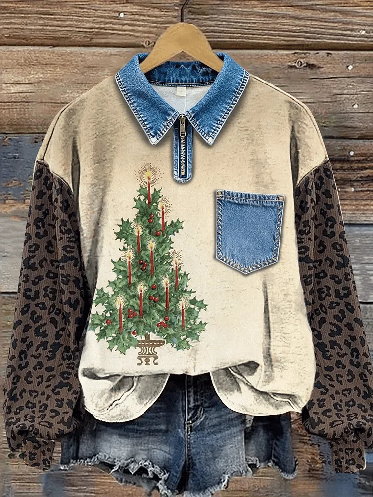 Women'S Retro Western Art Print Top 