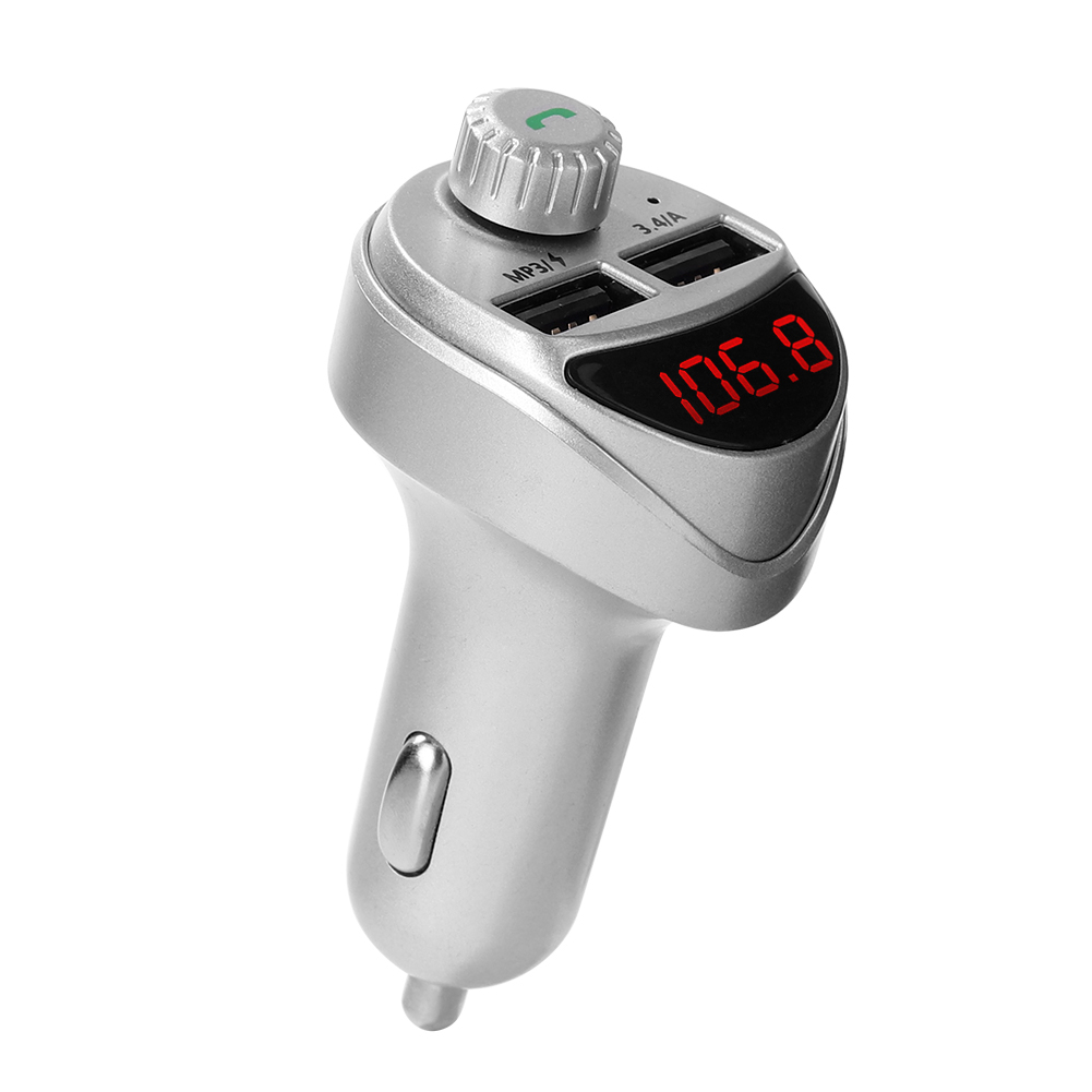 

Car Charger FM Transmitter Dual USB Bluetooth-Compatible Audio MP3 Player, 501 Original