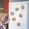 6Pcs gelbes Huhn - 5d DIY Handwerk Aufkleber Magnet
