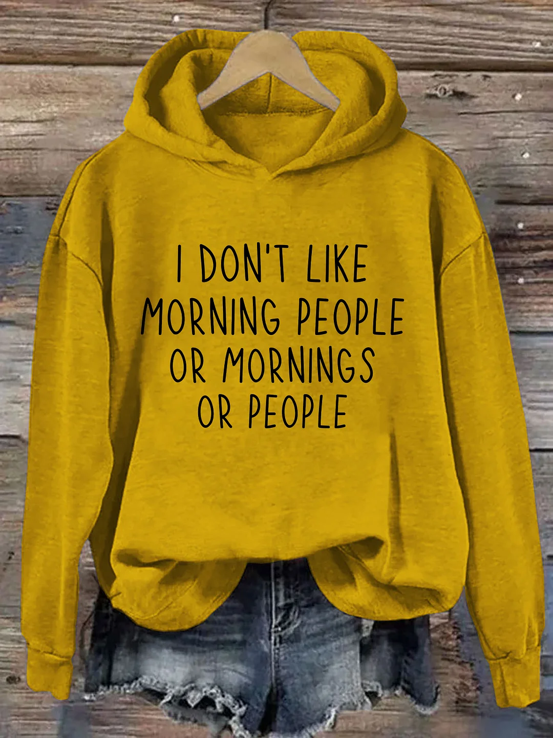 I Don't Like Morning People Hoodie