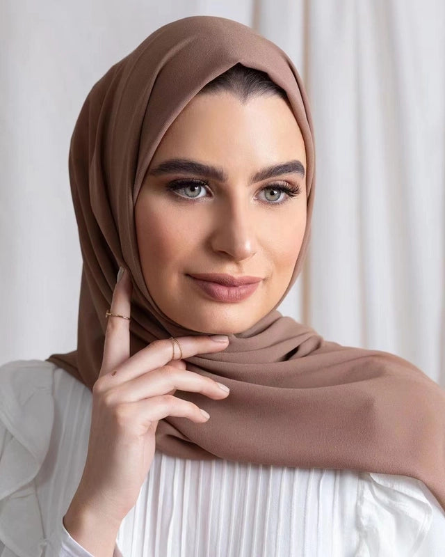 Unisex Basic Minimalist Solid Color Polyester Kerchief