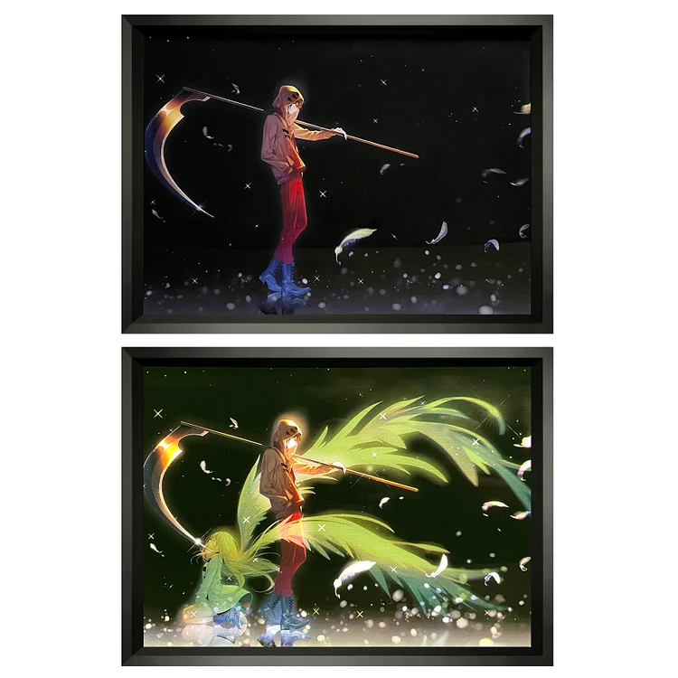 MOMO Studio - Angels of Death - Decorative Painting of Rachel & Zack Scene-