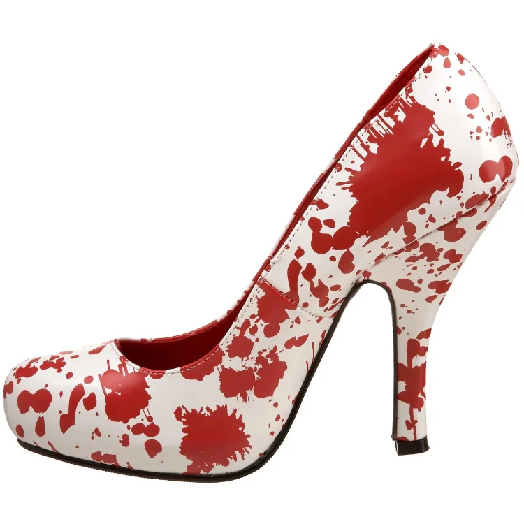 Halloween Blood Splatter Zombie Pumps for Women |FSJ Shoes