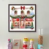 >SALE<Full Embroidery Cotton Thread 11CT Printed Christmas Shop Cross Stitch 50x50cm