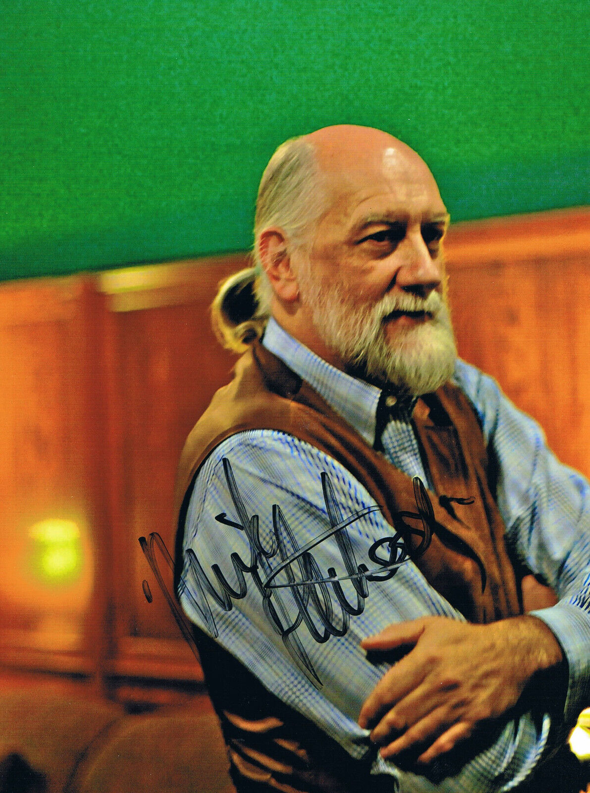 Mick Fleetwood 1947- genuine autograph 6x8 Photo Poster painting signed In Person Fleetwood Mac