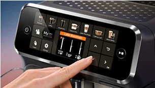 Use the coffee setting tool to adjust coffee volume and aroma
