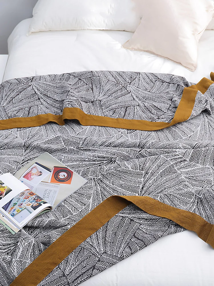 Nordic Jacquard Sofa Bed Throw Blanket