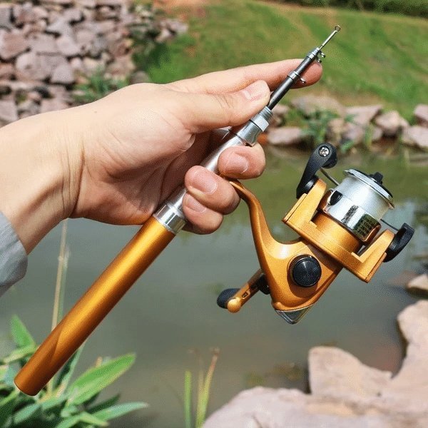 Magic pen retractable fishing rod