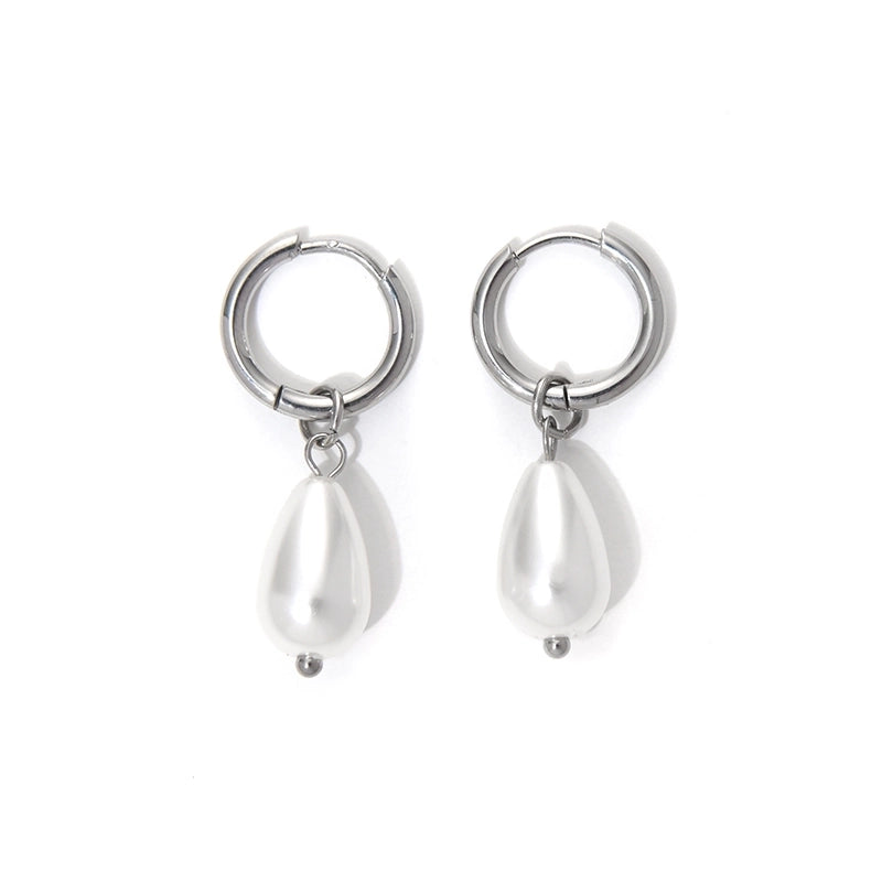 1 Pair Classical Cute Baroque Style Geometric 304 Stainless Steel Imitation Pearl 14K Gold Plated Drop Earrings