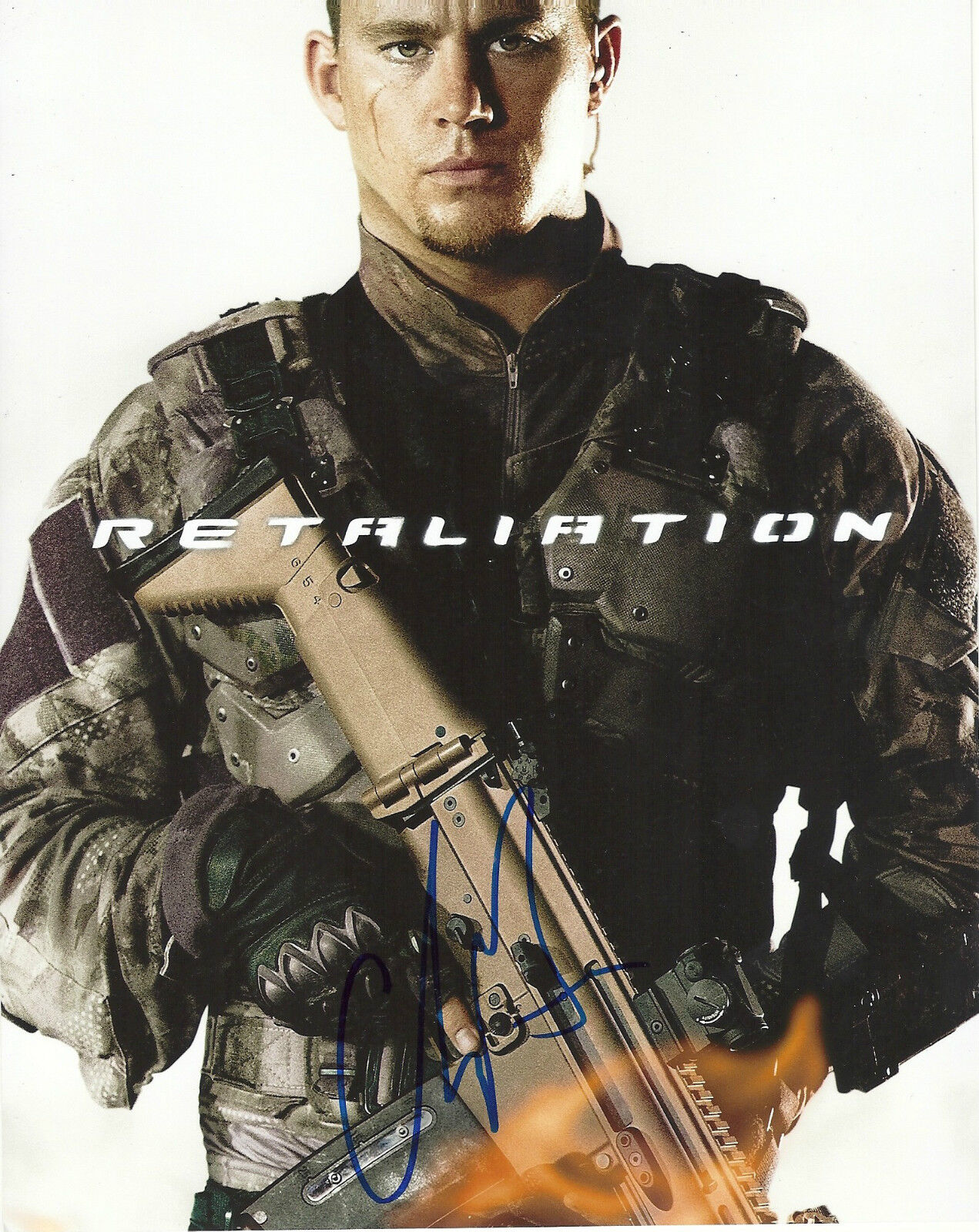 CHANNING TATUM 'GI JOE: RETALIATION' DUKE SIGNED 8X10 PICTURE