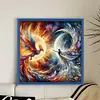 Sun And Moon Phoenix-11CT Stamped Cross Stitch 50*50cm tapestrymarket