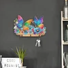 (US Only)Butterfly Wood DIY Diamond Painting Art Hooks No Hole Punching Wall Decoration