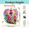 Acrylic Special Shape Flower Hourglass Table Top Diamond Painting Ornament Kits