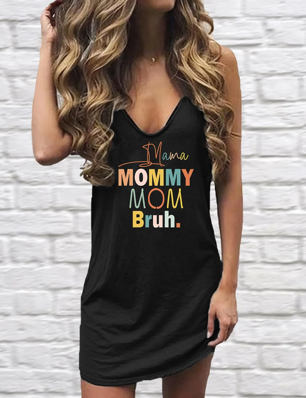 Mama Mommy Mom Bruh Mini Dress