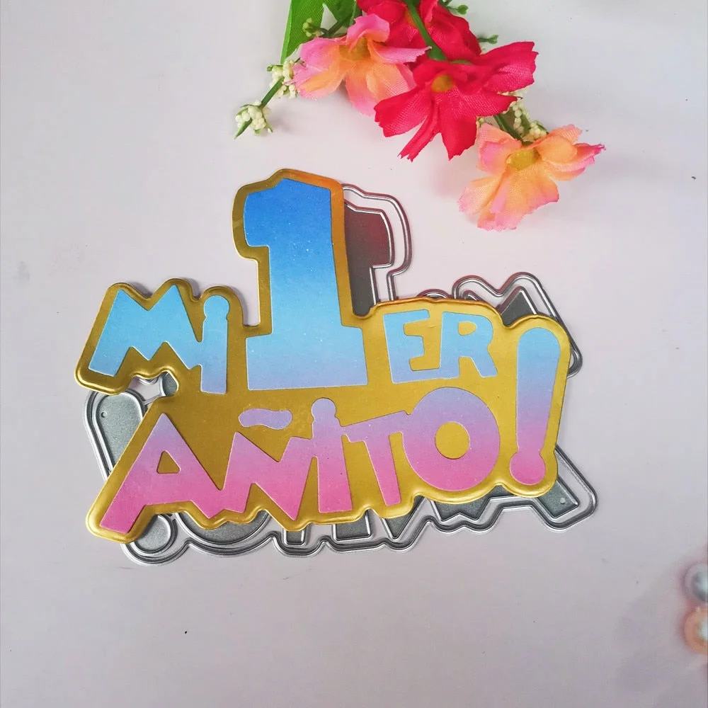 New Spainish Dies Scrapbooking Stencil Template for DIY Embossing Paper Photo Album Greeting Gift Cards Cut Die New Arrival